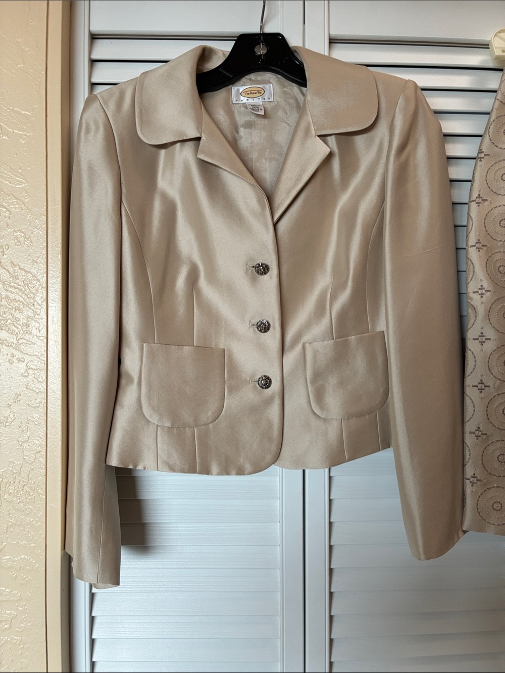 Talbots Silk Satin Suit